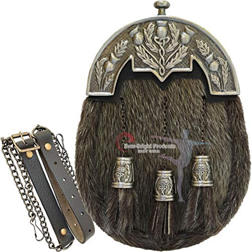 Schottischer Kilt, Sporran, Distel, Cantel, Sporran, Antik-Stil, einzigartige Distel, .41