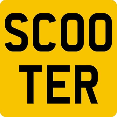 6 x 6 (6 inch x 6 inch) SQUARE - REAR NUMBER PLATE - NON-LEGAL SHOW PLATE - WITHOUT BORDER - YELLOW WITH BLACK CHARACTERS - number no plates motorcycle motor cycle bike trike scooter quad