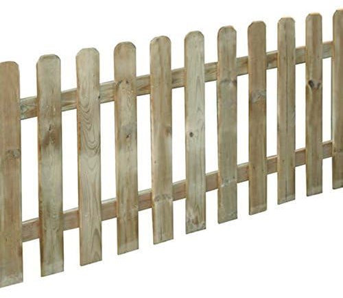 Decor Space Staccionata in Legno di Pino Naturale per recinzioni Giardino e terrazzo (180 x h 80 cm)