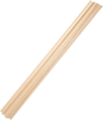 Angoily Lot de 10 Moulures Bois Décoratives Isocèles pour Fenêtre en Bois Beige, Surface Lisse et Finition Soignée, pour Décoration de Fenêtre et Accessoires Photo