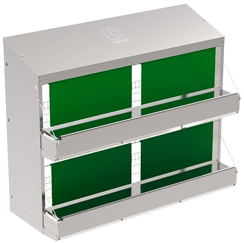 Sammellegeplatz für Hühner 2 Etagen, für 100 Hühner, 118 x 50 x 53,5 cm