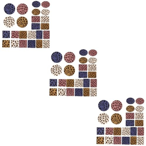 EXCEART 72stücke Leopard Druck Patches Verschleißfeste Aufnäher Für Kleidung Hüte Taschen Reparatur-patches Vielseitige Stoffe Für Heim Und Gewerbegebrauch