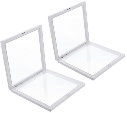 WOFASHPURET 2stücke Schmuckschachtel Schwebeeffekt Transparente Schmuck-displaybox Für Medaillen Münzen Briefmarken Und Schmuck Push-to-open-design Geeignet Für Private Und Professionelle