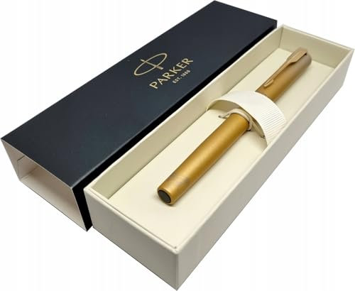 Parker Vector XL Yellow Gold Fade Füllfederhalter, feine Feder mit Goldrand
