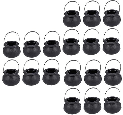 CHILDWEET 30pcs Spooky Halloween Decorations Trick Treat Candy Basket Handle Boys and Girls Candy Holder for Parties