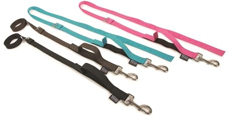 Shires - Ausbindezügel, Gurtmaterial, Nylon 2er-Pack (Kleinpferd) (Braun)