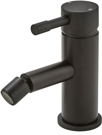 Milano Nero Mono Bathroom Bidet Mixer Tap Lever Handle - Black