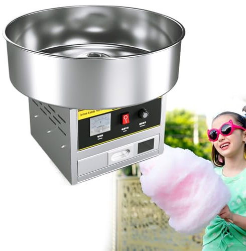 GESAIDES Commercial Cotton Candy Machine, Electric Cotton Candy Floss Maker, for the Perfect Party Favor for Birthdays, School Function, or Social Events