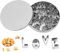 Cortador de Galletas, alfabetos, Letras de fondante, Molde de Galletas DIY de plástico Símbolo de Cocina Molde de Acero Inoxidable Alfabeto Galletas de Cocina Gadget para Hornear Accesorios Conjunto