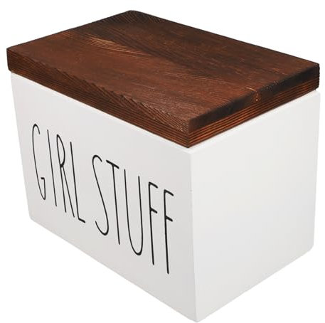 Holibanna Holz Sanitär-bindenhalter Mit Deckel Stilvolle Aufbewahrungsbox Für Feminine Produkte Im Badezimmer Für Diskrete Aufbewahrung