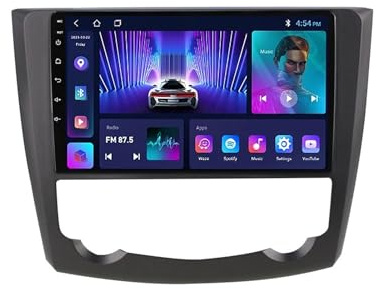 Radio de coche Android 11 para Ren-ault Kadjar 2015-2017, pantalla táctil de 9 pulgadas, CarPlay y Android Auto, RDS HiFi DAB, navegación GPS, Bluetooth 5.0, cámara de respaldo, control del volante