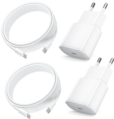 25W Chargeur pour iPhone 16, Chargeur USB-C avec Câble USB-C vers USBC de 2 m, Chargeur Rapide PD pour iPhone 17/17 Air/17 Pro/17 Pro Max/16/16 Pro/16 Pro Max/15/15Pro/15 ProMax