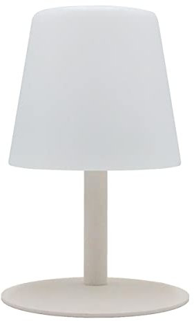 Lumisky Lampe de table sans fil pied en acier crème LED blanc chaud/blanc dimmable STANDY MINI Cream H25cm