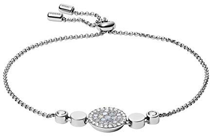 Fossil Armband Für Frauen Vintage Glitz, Max. Innenlänge: 216mm Silbernes Edelstahlarmband, JF03223040