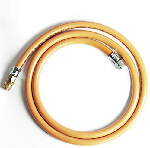 Tubo Con Attacco Rapido per Connettori a Gas Sinistro da 1/4 - per Caravan, Camper, Fornelli o Barbecue (Lunghezza 300 cm)