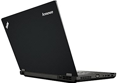 AlphaWraps Skin for Lenovo ThinkPad T420 Laptop | Black Carbon | Protective and Durable Vinyl Decal wrap Cover | Made in The UK