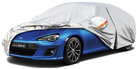 Kayme 6 Layers Car Cover Waterproof Breathable, Custom Fit Subaru BRZ(2012-2024), Outdoor Full Cover Sun Rain UV Dust All Weather Protection. Shipping From UK Warehouse.