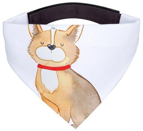 Mr. & Mrs. Panda Hundehalstuch S Hund Glück - Geschenk, Spruch, Halstuch, Sprüche, Tuch, Liebe, Herz, Süß, Kleine Hunde