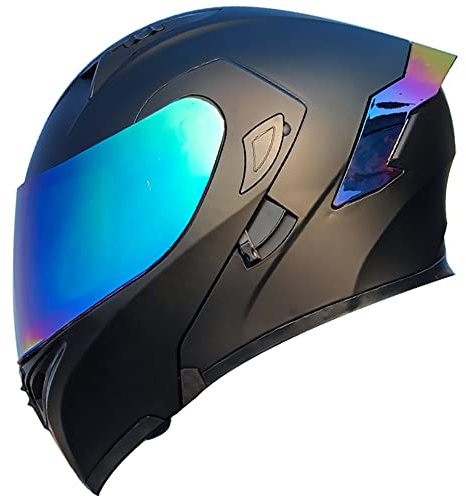 Flip Up Front Motorcycle Helmet DOT/ECE Approved Lightweight Motorbike Scooter Street Bike Crash Modular Helmet Motorcross Helmets for Men Women