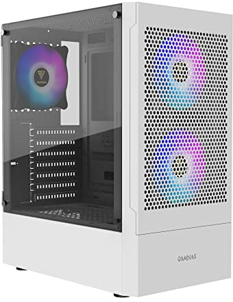 Boitier Moyen Tour ATX Gamdias Talos E3 Mesh RGB avec Panneaux vitrés (Blanc)
