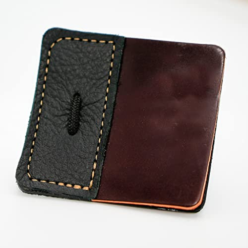 Shatterproof Archery Tab | 3 Unterlaschen | Traditionelle Fingerlasche | Fingerschutz | Fingerschutz | Chrom Tan Leder (groß, Shell Cordovan Premium Tab)