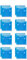 Relaxdays Bolsas Gel, Set de 16, Compresas Frío-Calor, 14 x 13 cm, Primeros Auxilios, Bolsitas Reutilizables, Azul