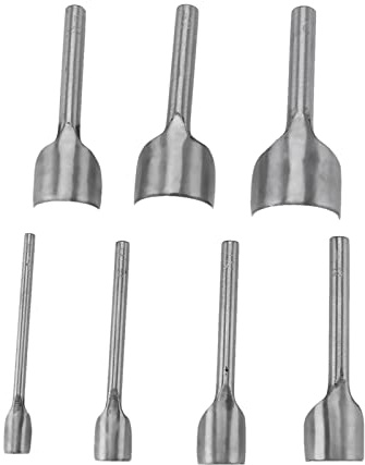 Halbrund Stanzer Set 7teilig Lederwerkzeug für Gürtel Taschen DIY Lederlochstanzer Handwerksset