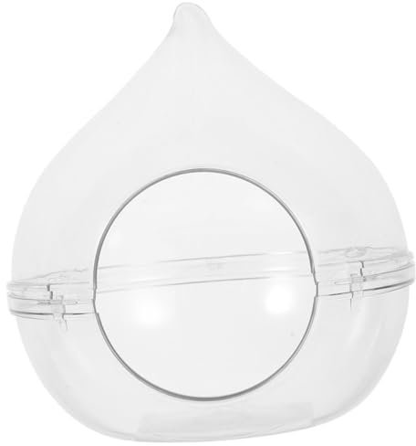 DOITOOL Hamster Sandbadewanne Acryl Transparent Kleintier Badezimmer Rennmaus Chinchilla Ratte Sandkasten
