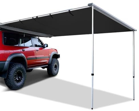 Tienda de Campaña Techo Coche, Toldo Extraíble para Vehículos, Portaequipajes Impermeable para el Techo, Toldo Lateral para Camión, Refugio, Toldo para SUV, Tienda de Campaña (negro/caqui) ( Color : B