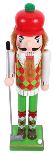 PRETYZOOM Casse-Noisette Bois Décoration De Noël Figurine Jouet Ornement Intérieur Casse-Noisettes Traditionnel