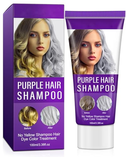 Champú Antiamarillo y Matizador Rubio - Champú Violeta para Cabello Rubio Teñido, Decolorado y con Mechas - Revitaliza y Neutraliza el Color