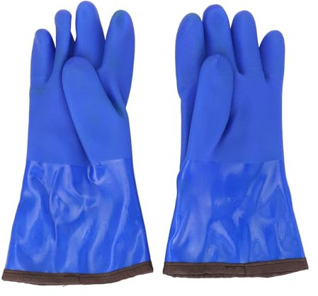 SEAFRONT Thermohandschuhe mit Fleecefutter, Wasserfeste Arbeitshandschuhe, Warme Gummihandschuhe, Bequeme Winterhandschuhe für Herren, Kältebeständig bei der Arbeit Im Freien