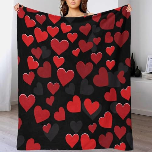 TBDUEPS Love Weiche, pelzige Decken für Bett, Yoga-Decke für Frauen, personalisierte Weihnachts- und Geburtstagsgeschenke, 127 x 152 cm