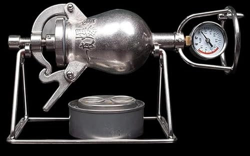 Popcorn Machine Hot Air Popcorn Machine, Chinese Popcorn Machine High Pressure Popcorn Maker, Stainless Steel Fire Heating Popcorn Popper for Home Party(100ML)