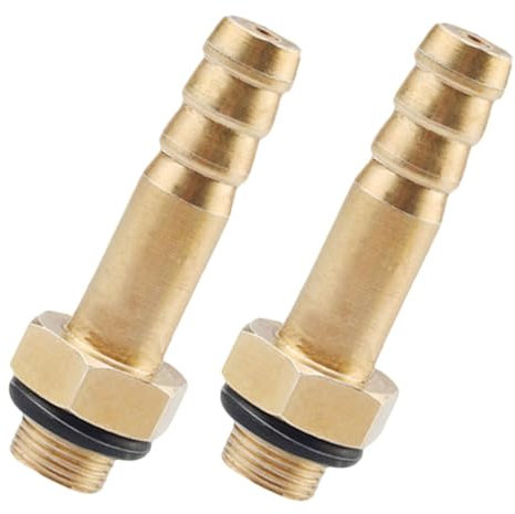 Abaodam Conector de Espiga de Latón 2 Piezas para Mangueras de 8-10 Mm, Accesorio de Válvula de Gas para Tanque, Kit de Conexión Rápida para Estufa de Exterior Segura y Compatible