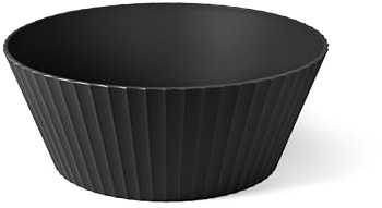 BLIMPLUS - Bol Neptune XL Carbon Black Ø 30 cm - Saladier Famille XXL - Fabriqué en Italie