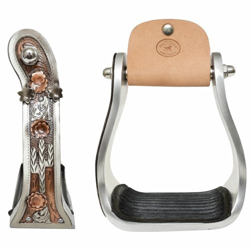 CHALLENGER Pferd, 12,7 cm, Aluminium, Kaktus-Gravur, Western-Reittonn, Sattel-Steigbügel, 51263