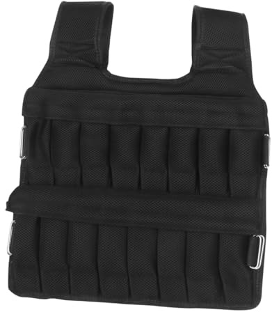 HOLIDYOYO Gilet Ponderato per Allenamento e Corsa da 35kg in Cotone e Tessuto a Rete, Vestibilità Regolabile per Migliorare le Prestazioni Fitness e Allenamento