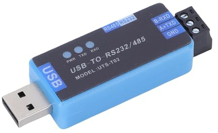 Fabater Adaptador de Puerto USB a Serie con Protección contra Sobrecorriente y Sobretensión para Transferencia de Datos Industriales