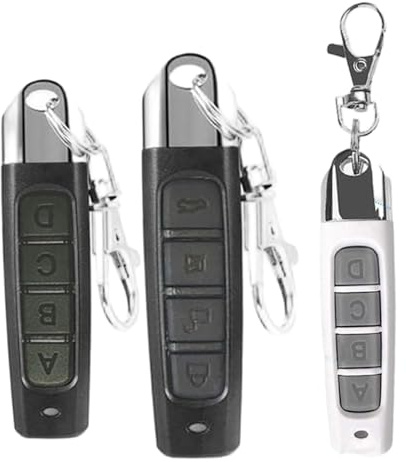 Duplicatore di telecomando 4 in 1 Duplicatore di telecomando portatile per garage da 3 pezzi 433 MHz per auto Apri cancello u