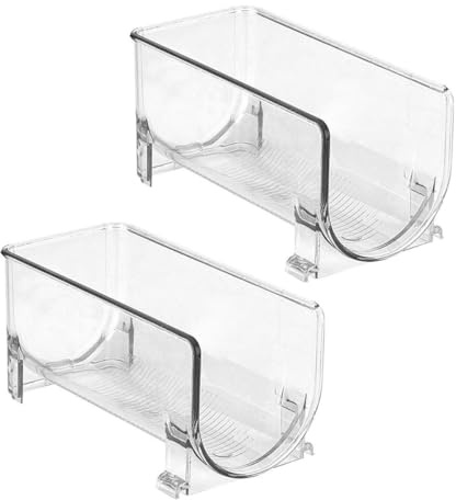 OSALADI Lot de 2 Casiers à Bouteilles Empilables en Pet Design Tiroir Compact, Support Élégant pour Bouteilles d'eau et Vin, pour Occasions Spéciales et Fêtes