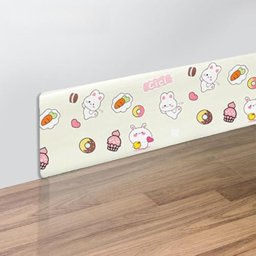 Bande de plinthe anti-collision pour coins muraux, bords de table et tuyaux de gaz – 8 cm x 200 cm – Protection épaisse des bords – Résistant à l'eau – Facile à nettoyer