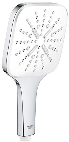 GROHE Rainshower 130 SmartActive Cube | Handbrause 3 Strahlarten | moon white | 26551LS0