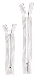 Telliswelt 2er Set Reißverschluss 80+135 cm, weiß, nicht teilbar | 2er-Set Reißverschlüsse aus Polyester für Bettwäsche: nicht teilbar, praktisch zum Einnähen in Bettbezüge und Kissenhüllen.