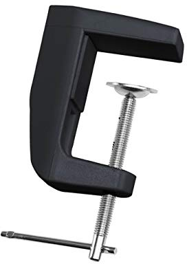Neatfi Sturdy Replacement Clamp, Adjustable Screw, Securely Mounts to Tables up to 6CM Thick Easy Setup, Ideal for Desks, Workbenches, and Tables (Black)