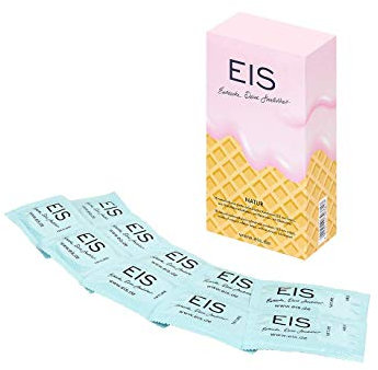 EIS Nature Kondome | 18 Stück | Deutsche Qualität | 53 mm Breite | aus Naturkautschuklatex | feucht & glatt | einzeln geprüft für maximale Sicherheit & intensiven Genuss
