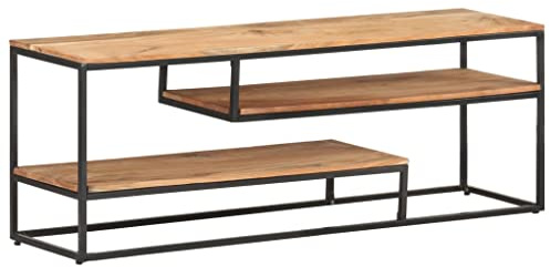 vidaXL TV Schrank Industriestil Lowboard Sideboard Fernsehschrank Fernsehtisch TV Möbel Board Tisch HiFi-Schrank 130x30x45cm Recyceltes Massivholz
