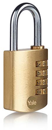 Yale Y150B/40/130/1/B 40mm Combination Padlock pk 1 Box, Brass-Plastic Packaging