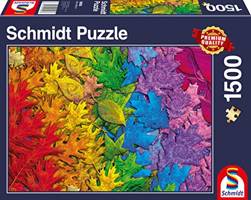 Schmidt Spiele 58993 Colourful Leaf Forest Puzzle 1500 Pieces