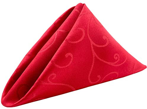 Zolunu Stoffservietten 4er-Set, 48,8 x 48,8 cm, waschbare Servietten aus Polyester für Restaurant, Bistro, Hochzeiten, Partys, Urlaubsessen, Thanksgiving und Weihnachten